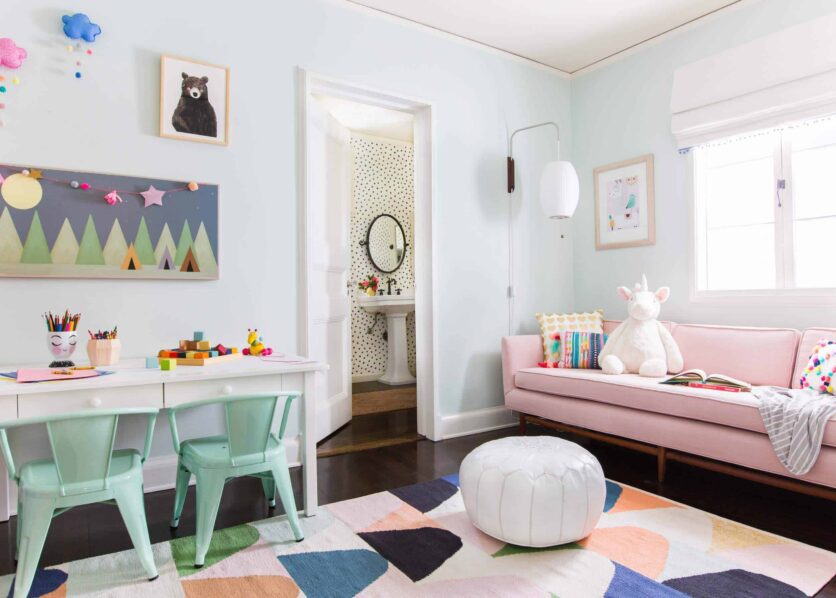 Emily Henderson_Full Design_Girls Playroom_Whimsical_Pink_Playful_7